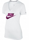 Футболка женская Nike LEGEND V-NK SS RUN SWOOSH